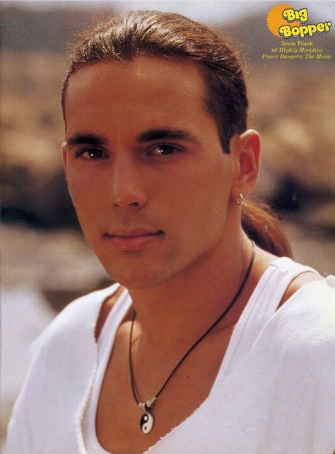 Tommy Oliver (Power Rangers - actor Jason David Frank) David Yost, Tommy Oliver Power Rangers, David Jason, Original Power Rangers, Amy Jo Johnson, Jason David Frank, White Ranger, Native American Actors, Power Rangers Movie