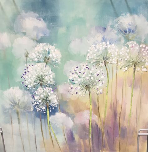 Chalkboards Ideas, Flowers Watercolour, Dandelion Painting, Dandelion Art, Watercolor Flower Art, 수채화 그림, Flower Art Painting, Dreamy Art, Floral Wall Art