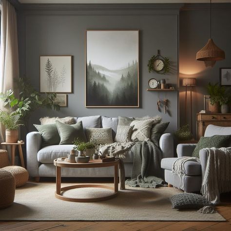 15 Stunning Grey and Sage Green Living Room Ideas — Lord Decor Cream And Forest Green Living Room, Green Grey Black Living Room, Black Gray And White Living Room, Grey And Green Living Room Ideas, Gray And Green Living Room, Grey And Green Living Room, Sage Green Living Room Ideas, Sage Living Room, Living Room Inspiration Grey