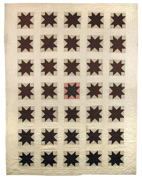 Sawtooth Star, Handmade Quilts For Sale, Vintage Quilts Antiques, Quilted Wall Hanging, Traditional Quilts, Antique Quilts, Star Quilts, White Quilt, Mead