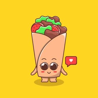 Premium Vector | Illustration of cute kebab expression flat cartoon Hot Dog Pizza, Fish Background, Rose Outline, Restaurant Drinks, Vegetable Illustration, Doner Kebab, Symbol Design, Advertising Signs, Simple Doodles