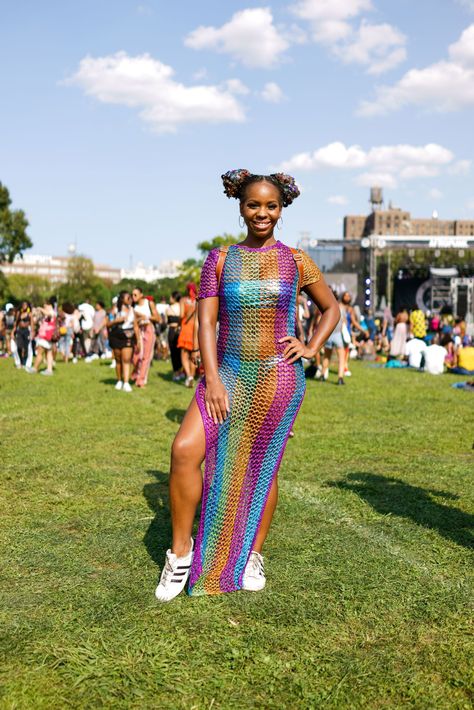 All the Glorious Looks from Afropunk 2017 - Cosmopolitan.com Afropunk 2017, Afro Punk Outfits, Afro Goth, Afro Punk Fashion, Sparkle Outfit, Fall Fashion Skirts, Look Festival, Music Festival Outfits, Outfit Challenge