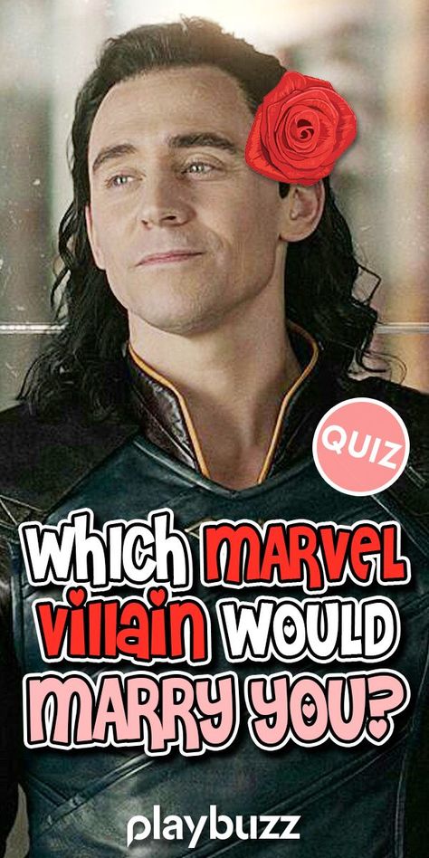 Wondering which Marvel villain you will marry? Is it Erik Killmonger? What about Loki? Take this quiz and we'll tell you! *** #PlaybuzzQuiz Marvel Movies Comics Superheroes Personality Quiz Love Relationship Playbuzz Quiz Mcu Loki Fanart, Which Marvel Character Is Your Soulmate, Marvel Bead Bracelet Ideas, Zemo Marvel Fanart, Marvel Characters List, Which Avenger Are You Quiz, Which Marvel Character Are You, Loki Quizzes, What Marvel Character Are You Quiz