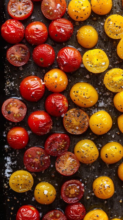 These roasted cherry tomatoes are possibly my favorite healthy side dish. They’re juicy, flavorful, and covered in a robust garlic and balsamic glaze. Cherry Tomatoes Recipe, Cherry Tomato Recipes, Tomato Dishes, 2024 Recipes, Tomatoes Recipe, Dish Ideas, Healthy Side Dish, Roasted Cherry, Vegetable Beef Soup