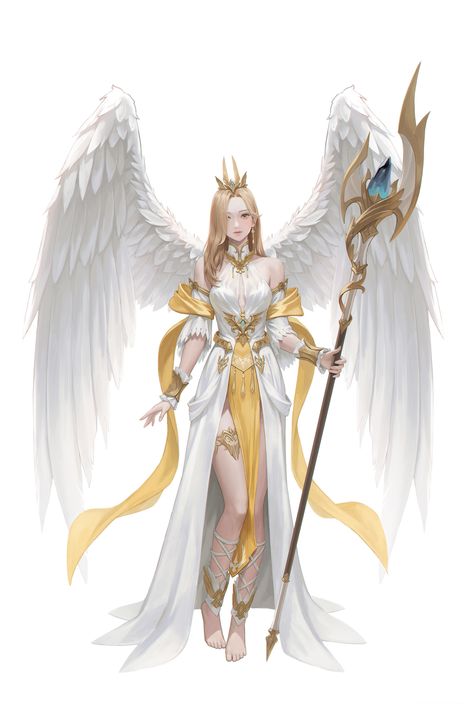 Winged Creatures, Angel Warrior, Goku Black, A God, Angel Art, Female Character Design, Anime Angel, Character Design References, Beautiful Fantasy Art