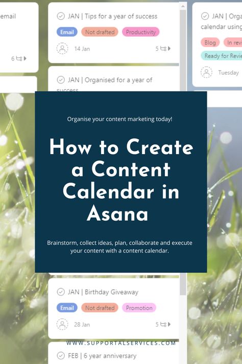 Asana Project Management, Content Calendar Template, Study Hall, Content Marketing Ideas, Birthday Giveaways, Calendar Layout, Linkedin Tips, Project Management Templates, Marketing Calendar