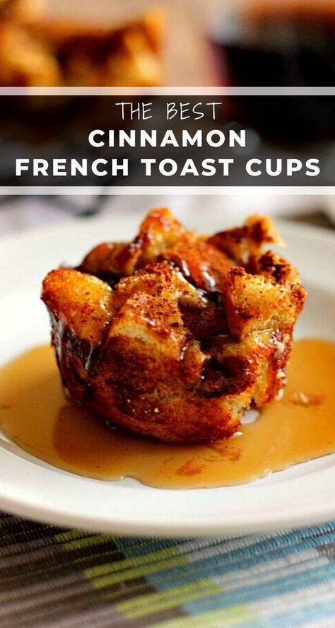 French Toast Cups, Toast Cups, Foodie Breakfast, French Toast Muffins, Best French Toast, Overnight French Toast, French Toast Sticks, French Toast Breakfast, Cinnamon French Toast