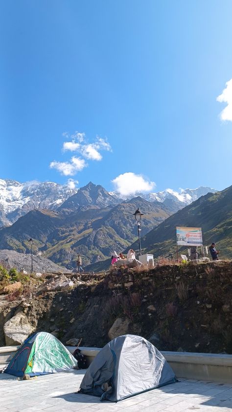 #kedarnath #tent #trek #hiking Kedarnath Trek, Devbhoomi Uttarakhand, Streak Ideas, Snap Streak Ideas Easy, Snap Streak, Flying Car, Adventure Aesthetic, Car Bike, Tent