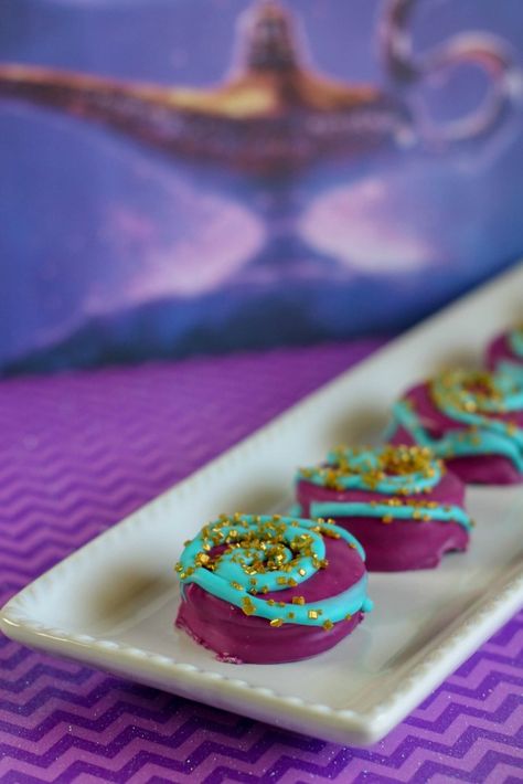 Aladdin Birthday Party, Lavender Candy, Candy Wafers, Purple Chocolate, Chocolate Oreos, Chocolate Sandwich, Chocolate Sandwich Cookies, Blue Chocolate, Gluten Free Chocolate