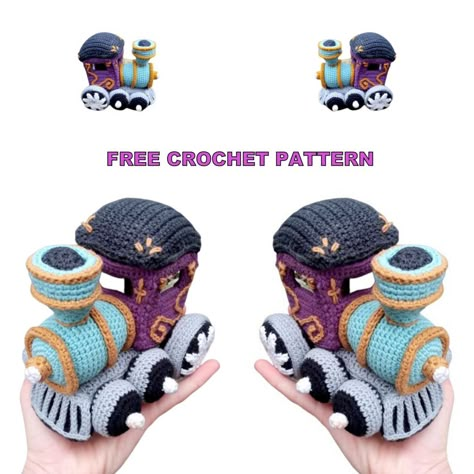 Crochet Train, Crochet Base, Crochet Toys Free Patterns, Crochet Toys Free, Crochet Car, Crochet Dolls Free Patterns, Crocheted Toys, Crochet Baby Toys, Crochet Amigurumi Free Patterns