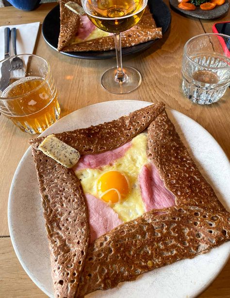 Breizh Cafe: Buckwheat crepes in Paris via @davidlebovitz Crepes In Paris, French Themed Parties, French Omelette, Buckwheat Crepes, Comte Cheese, Places In Paris, Life In Paris, David Lebovitz, French Crepes