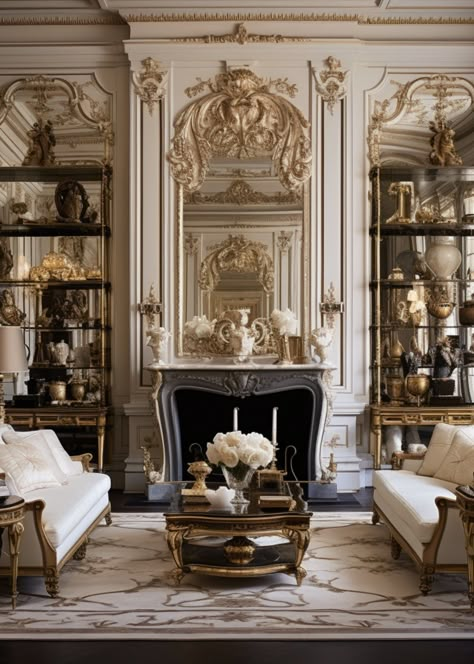 This is an art made Royalty. Royal Aesthetic Living Room, Castle Room Aesthetic, Royalty Bedroom, Rococo House, Royalty House, Royalty Room, Garden Design Ideas Layout, Gardening Dress, Garden 101