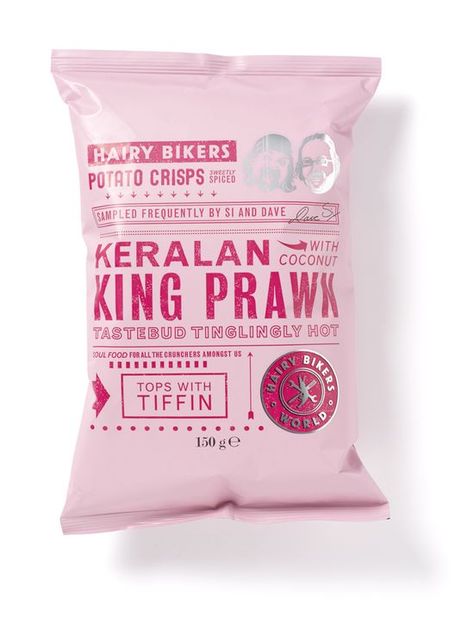 Hairy Bikers - The Dieline - Potato Crisps, Packaging Food, Cool Packaging, Graphic Design Packaging, Packaged Food, Food Packaging Design, Pretty Packaging, Creative Packaging, Packaging Design Inspiration