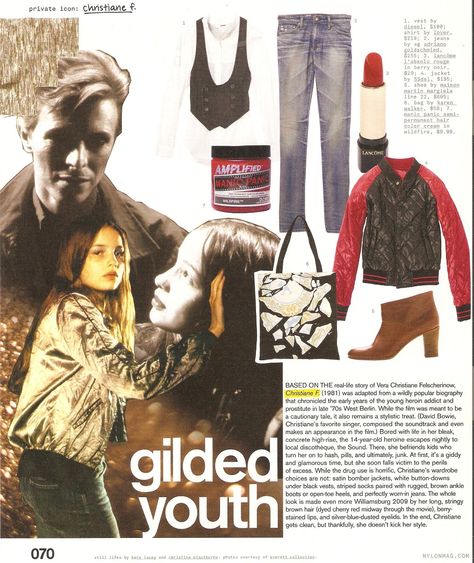 Christiane F, 2000s Magazines, 90s Teen, Desain Editorial, Nylon Magazine, Teen Magazine, Magazine Editorial, Old Magazines, Magazine Articles