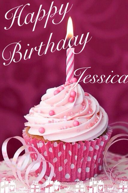 Happy birthday Jessica Cupcake Rosa, Happy Birthdays, Happy Birthday Cupcakes, Torte Cupcake, Cake Mini, Classic Cake, Pink Cupcakes, I Love Pink, Cute Cupcakes