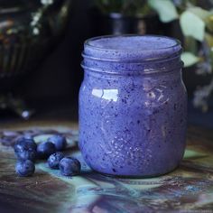 Blueberry Tahini Basil Smoothie Basil Smoothie Recipe, Tahini Smoothie, Basil Smoothie, Whole Foods Meal Plan, Vegan Diet Plan, Whole Foods Vegan, Dairy Free Smoothies, Sweet 17, Best Smoothie Recipes