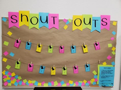 School staff morale booster! Office Morale, Staff Morale Booster Bulletin Boards, Morale Boosters At Work Teachers, Morale Boosters At Work Nurses, Staff Shoutout Board, Staff Appreciation Bulletin Board Ideas, Employee Morale Boosters Ideas, Staff Morale Booster Nurse, February Staff Morale Boosters