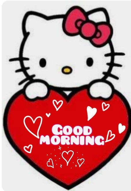 Cute Good Morning Gif, Emoticon Love, Hello Kitty Colouring Pages, Happy New Year Pictures, Good Morning Funny Pictures, Cute Good Morning Images, Hello Kitty Images, Funny Good Morning Quotes, Good Morning Animation