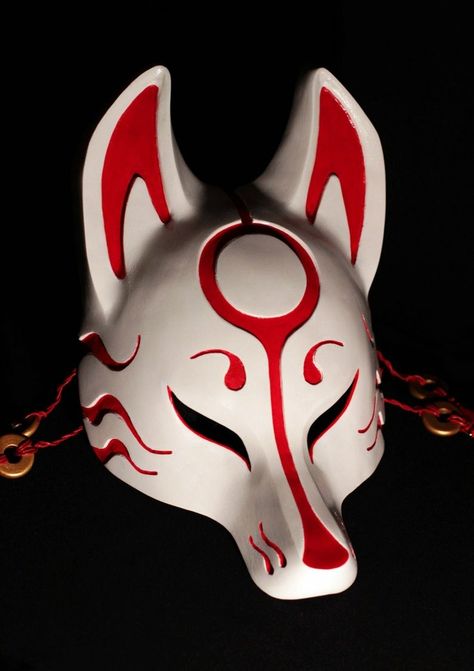 Fox Mask Kitsune, Fox Cosplay, Japanese Fox Mask, Japanese Masks, Japanese Fox, Kitsune Mask, Animal Mask, Japanese Mask, Fox Mask