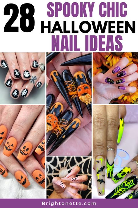 Halloween Nail Ideas Acrylic Nails Square, Halloween Nail Ideas, Dark Designs, Chic Halloween, Nails Square, Halloween Nail, Halloween Looks, Halloween Fashion, Halloween Nails