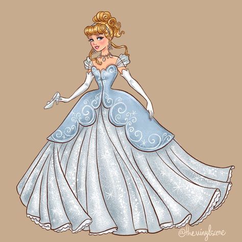 Princesa Ariel Disney, Cinderella Art, Disney Pixar Characters, Disney Princesses And Princes, Disney Fanart, Disney Princess Fashion, Disney Nerd, Cinderella Disney, Disney Crossovers