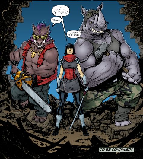 Bebop & Rocksteady karai Tmnt Villains, Bebop And Rocksteady, Tmnt Comics, Comic Book Pages, Mutant Ninja, Teenage Mutant Ninja Turtles, Teenage Mutant Ninja, Ninja Turtles, Turtles