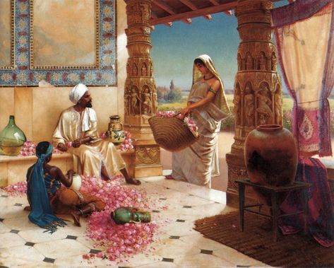 The Perfume, Tropical Art, Oil Painting Reproductions, Painting Reproductions, Arabesque, Big Canvas Art, American Artists, Indian Art, Islamic Art