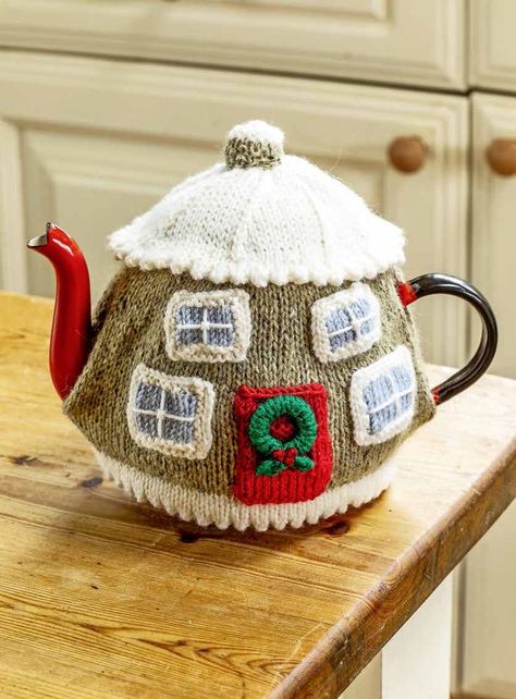 Tea Cozy Crochet Pattern, Tea Pot Cover, Landscape Magazine, Knit Tea Cozy, Tea Cosy Pattern, Tea Cosy Knitting Pattern, Knitted Bunnies, Knitted Stuffed Animals, Crochet Tea Cozy