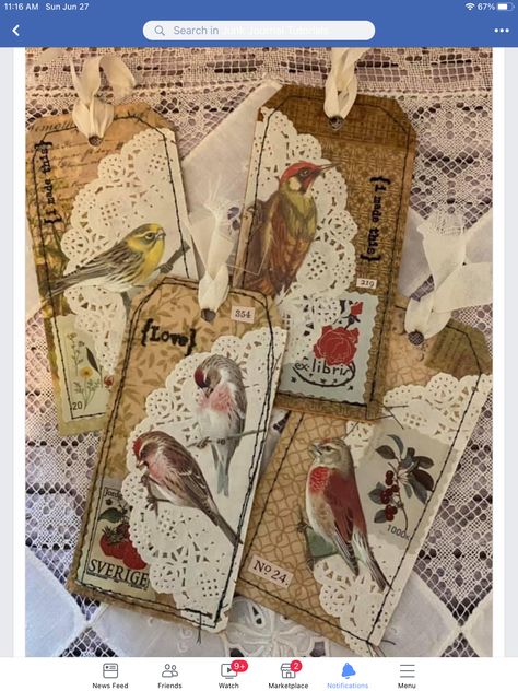 Journal Tags Handmade, Making Ephemera, Treasure Books, Playing Card Crafts, Make Step By Step, Junk Journal Tags, Handmade Journals Diy, Journal Elements, Etiquette Vintage