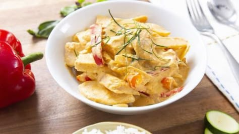 Get Panang Chicken Curry Recipe from Food Network Jet Tila Panang Curry, Jet Tila Recipes, Panang Chicken, Chef Jet Tila, Panang Curry Paste, Jet Tila, Wok Recipes, Asian Meals, Panang Curry