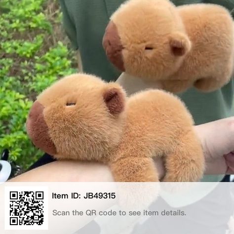 Kawaii Capybara, Capybara Plush, Plush Design, Wrist Accessories, Ring Pop, Slap Bracelets, Teddy Bear Stuffed Animal, Kawaii Plush, Interactive Toys