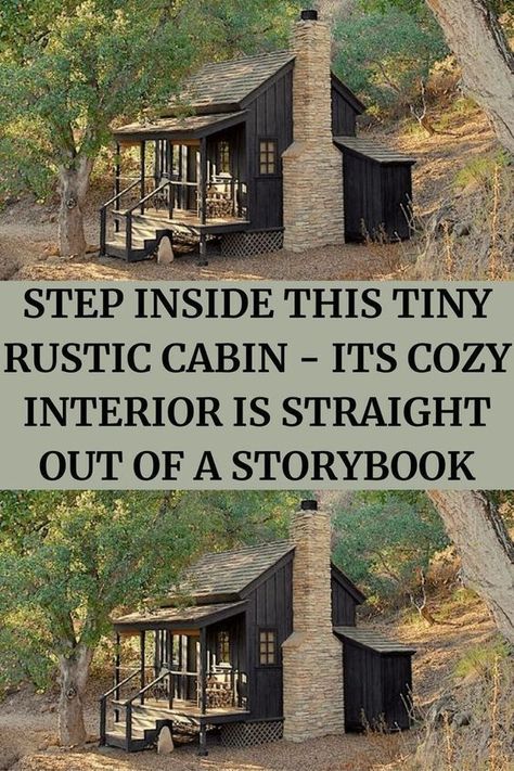 Cabin Interiors Rustic, Rustic Small Cabin, Tiny Rustic Cabin, Tiny Cabins Interiors, Rustic Cabin Interior, Tiny Log Cabin, Small Cabin Interiors, Cabin Interior Design, Log Cabin Interior