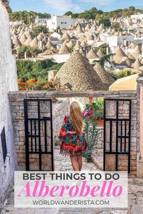 One day in Alberobello; ultimate things to do on your day trip Trulli Of Alberobello, Alberobello Italy, Matera Italy, Best Of Italy, Cinque Terre Italy, Austria Travel, Puglia Italy, Perfect Itinerary, Europe Summer