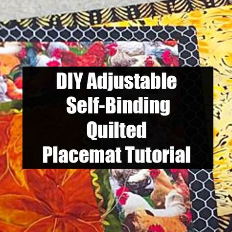 Self Binding Place Mats, Quilt Placemats Patterns, Self Binding Placemat Tutorial, Self Binding Placemats Patterns Free, Self Binding Placemats Patterns, How To Make Placemats Diy Tutorials, Self Binding Placemats, Quilted Placemats Patterns Free Ideas, Placemats Ideas Diy