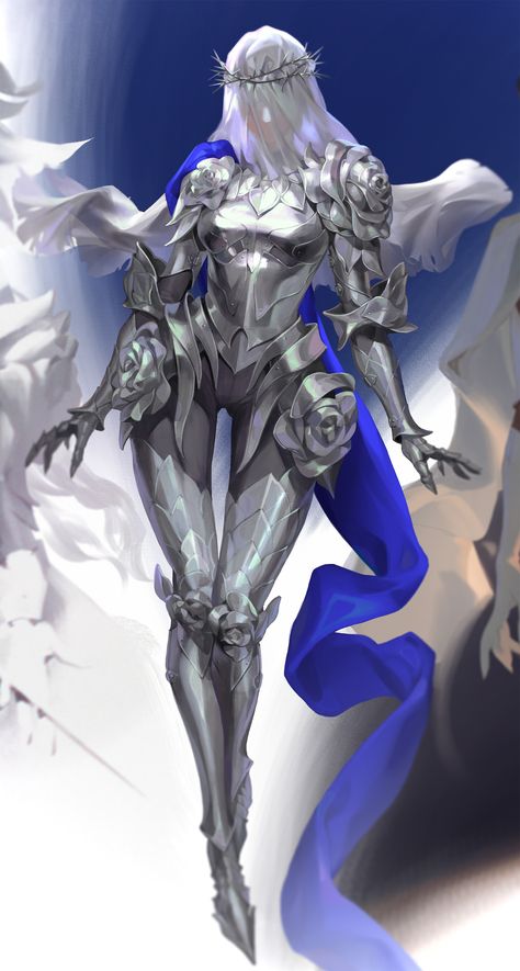 ArtStation - Rose Persona Anime, Female Armor, Knight Armor, Fantasy Armor, Soul Art, Fantasy Art Landscapes, Armor Concept, 판타지 아트, 영감을 주는 캐릭터