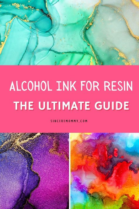 alcohol ink for resin the ultimate guide Coloring Resin, Resin Tips, Alcohol Ink Jewelry, Alcohol Ink Glass, Diy Resin Mold, Best Alcohol, Resin Crafts Tutorial, Alcohol Ink Crafts, Resin Top