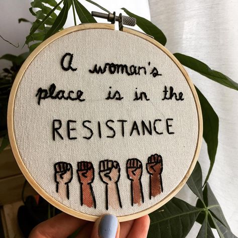 Feminist Crochet Patterns, Craftivism Embroidery, Protest Embroidery, Feminism Embroidery, Feminist Textile Art, Feminist Cross Stitch Pattern, Activist Art, Feminist Embroidery, Global Issues