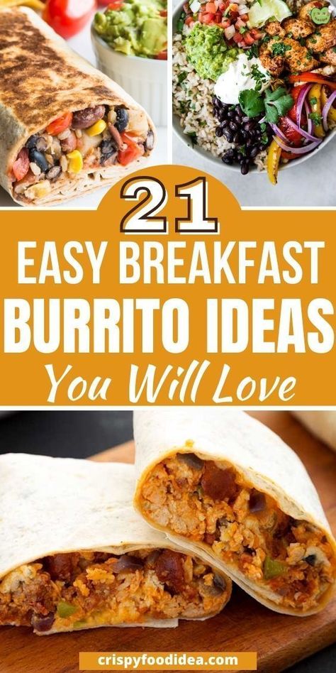 Breakfast Burrito Recipes, Easy Breakfast Burrito Recipe, Burrito Breakfast, Breakfast Wraps Recipes, Healthy Breakfast Wraps, Best Breakfast Burritos, Burrito Recipes, Healthy Breakfast Burrito, Breakfast Recipies