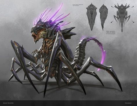 Mage Hunter, Alien Character, Beast Creature, Alien Concept, Fantasy Beasts, Alien Creatures, Monster Concept Art, Alien Concept Art, Alien Art