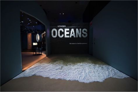 ocean floor projection Interactive Kiosk, Minerals Museum, Museum Exhibition Design, Ocean Science, Architecture Magazine, American Museum Of Natural History, Spatial Design, Ocean Floor, Living Museum