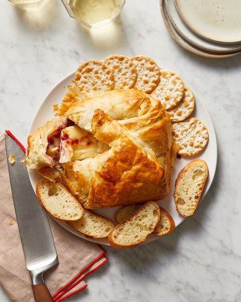 Post Image Appetizers For Book Club, Baked Brie En Croute, Cornish Pastry, French Croissants, Jamaican Patties, Baked Brie Recipe, Brie En Croute, Phyllo Dough Recipes, Jamaican Patty