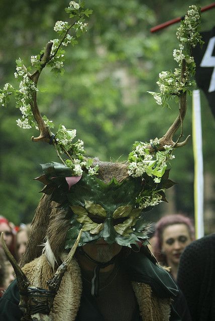 Green Man - taken at the Beltane bash, Russell square London Russell Square London, Midsummer Nights Dream, Beltane, Deco Floral, Samhain, Gods And Goddesses, Green Man, Yule, Ritual