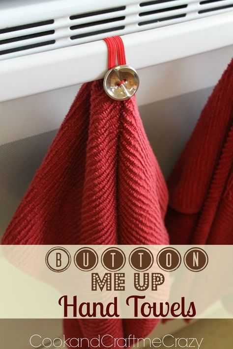 Hand Towels Diy, Kitchen Towels Diy, Dish Towel Crafts, Kitchen Towels Crafts, Kitchen Towels Hanging, Hanging Kitchen Towels, Kitchen Sewing, Diy Towels, Towel Ideas