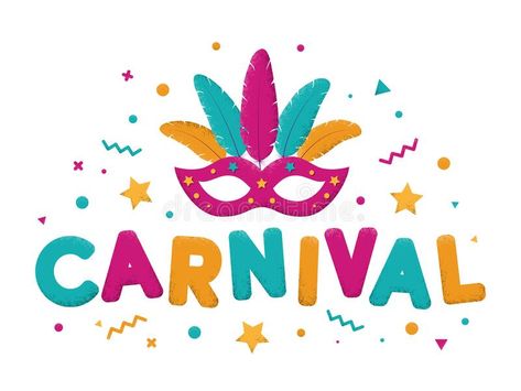 Carnival Name, Brazil Illustration, Party Elements, Text Mask, Brazil Carnival, Venetian Carnival, Masquerade Mask, Colorful Party, Website Design Inspiration