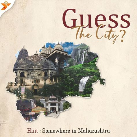 Hint :- Somewhere In Maharashtra. #puzzle #maharashtra #yatradham #guessthecity #india #explore #travel #quiz #cityquiz Travel Quiz, Explore Travel, The City, India, Travel