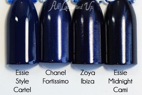 Opi Russian Navy Gel, Russian Navy Nails, Opi Russian Navy, Nail Swatches, Navy Nails, Chanel Nail Polish, Perfect Ten, Chanel Nails, Blue Polish