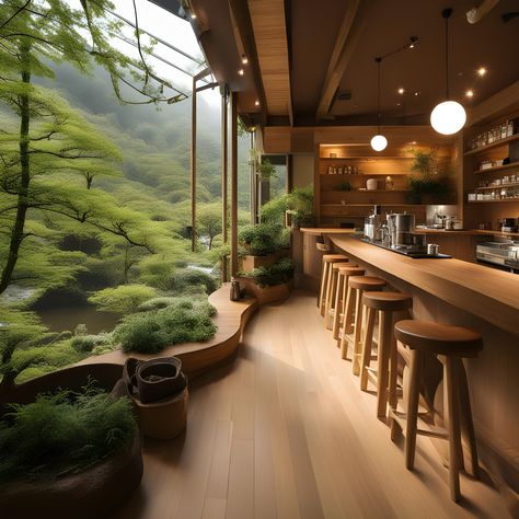 #ai #japan #ideas #design #interior #exterior #coffee #shop #art #vintage #nature #architecture Zen Coffee Shop, Japanese Coffee Shop Design, Japanese Coffee Shop Aesthetic, Exterior Coffee Shop, Japan Coffee Shop, Japanese Cafe Aesthetic, Japanese Cafe Design, Japan Design Interior, Coffe Decor