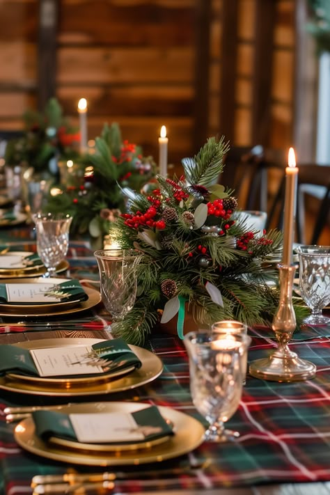 This one is a timeless favorite. Use a red tablecloth, green napkins, and a mix of red and green ornaments as centerpieces. Add some candles and gold ribbon accents to complete the look. It’s simple, traditional, and always festive. Adult Christmas Party, Christmas Party Themes, Christmas Dinner Table, Hosting Christmas, Christmas Themes Decorations, Christmas Feeling, Christmas Tablescapes, Christmas Tea, Christmas Table Settings