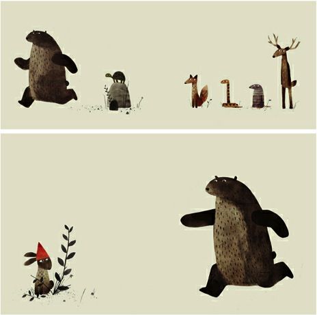 I want my hat back | Jon Klassen Animals In Hats Drawing, John Klassen Illustration, Jon Klassen Illustration, Jon Whitcomb Illustration, I Want My Hat Back, Cozy Animals In Children’s Books, Jon Klassen, Woodland Scene, Picture Books Illustration