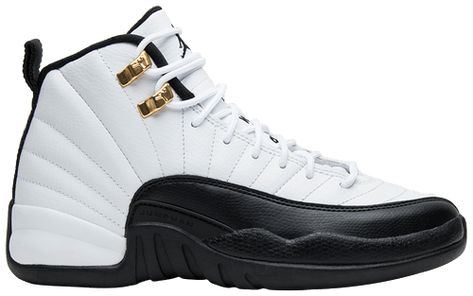 Air Jordan 12 Retro GS 'Wolf Grey' - Air Jordan - 510815 108 | GOAT Control Song, Yung Bleu, Jordan 12 White, Black And White Jordans, Focusing On Me, Jordan 12 Black, Black White Jordans, New York Shopping, 30 Day Squat Challenge